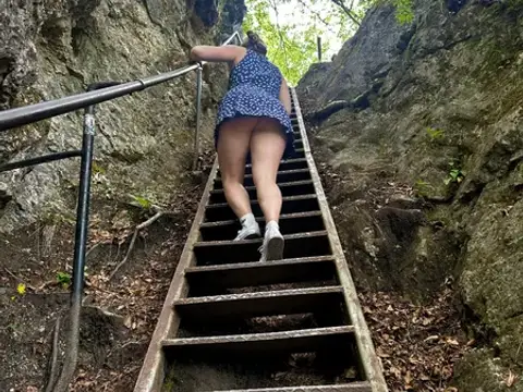 Would you fuck her in the woods after a nice hike? 😈